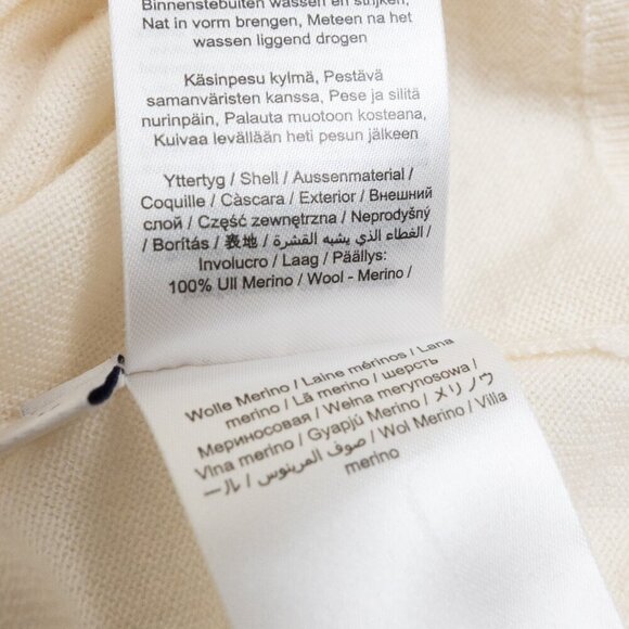 TIGER OF SWEDEN Merino Wool Turtleneck Sweater Nevile Pullover in Ivory Medium - Picture 13 of 16